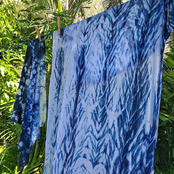 Shibori Indigo Workshop in Tropical Queensland - Pallu Design